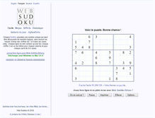 Tablet Screenshot of fr2.websudoku.com